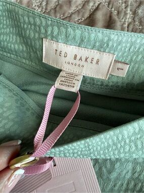 New! Ted Baker Mint Green Textured skirt with Tag